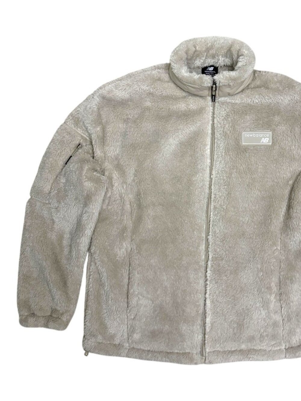 NEW BALANCE Faux Fur Fleece Soft Jacket Womens Small
